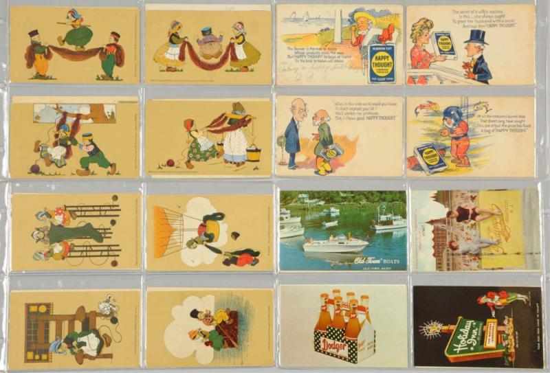 Appraisal: Lot of Assorted Postcards Includes humorous African Americans advertising Dutch