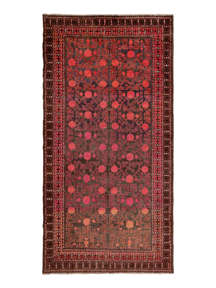 Appraisal: A Samarkand Khotan Wool Rug A Samarkand Khotan Wool Rug