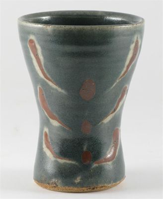 Appraisal: Bernard Leach - a Leach Pottery vase waisted form simple