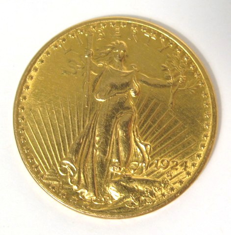 Appraisal: U S TWENTY DOLLAR GOLD COIN St Gaudens type -P