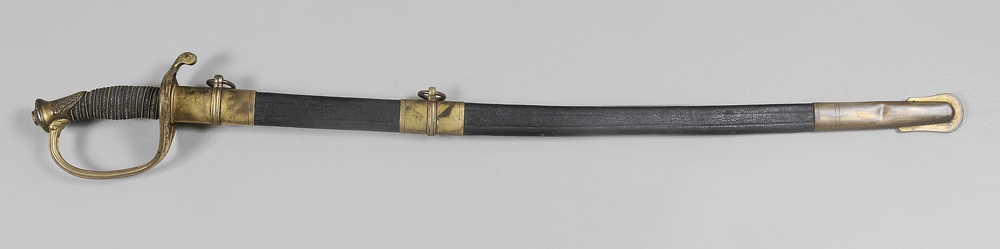 Appraisal: Model US Foot Officer's Sword engraved blade marked Horstmann Sons