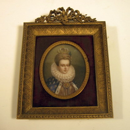 Appraisal: Continental miniature portrait of Mary Stuart th century