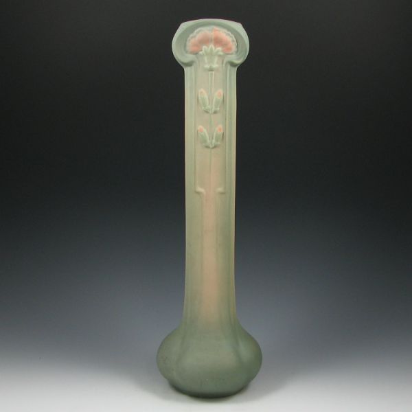 Appraisal: Very tall Weller L'art Nouveau vase with floral design Marked