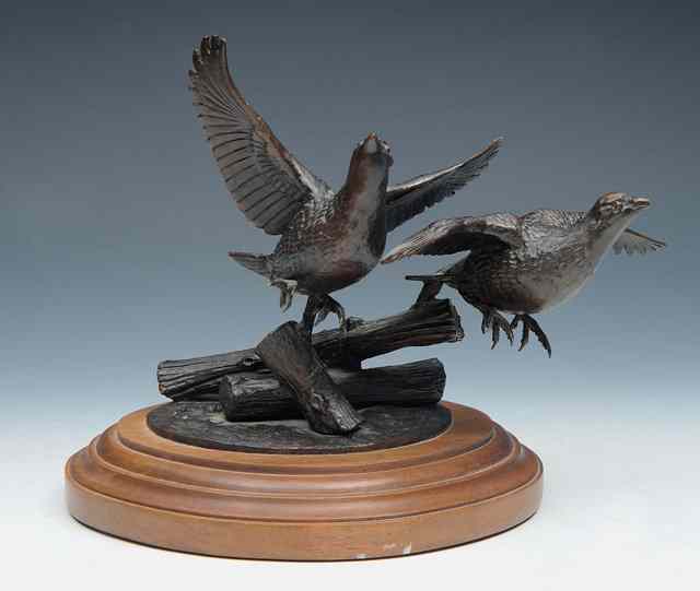 Appraisal: Stan Bentall American th Century Quails taking flight inscribed dated