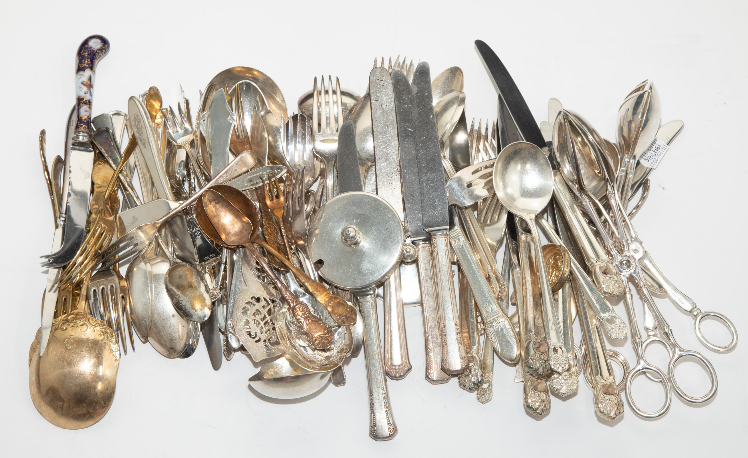 Appraisal: GROUP SILVER PLATED FLATWARE SERVING PIECES Including Rogers Bros Eternally