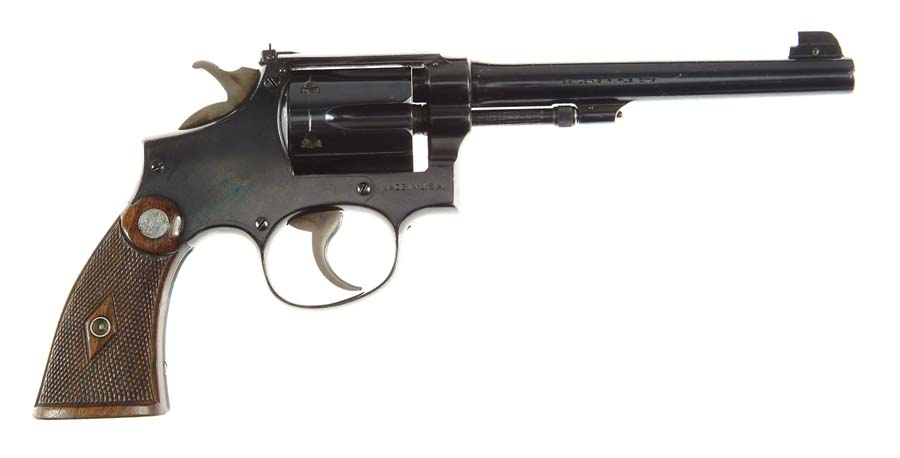 Appraisal: SMITH WESSON OUTDOORSMAN DA REVOLVER Cal SN Blue finish -screw