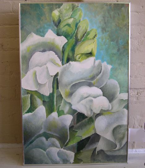 Appraisal: Peggy Repass American New Orleans Contemporary Gladiolas Abstracted oil on