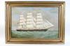 Appraisal: OOC - British Three Mast Sailing Ship 'Torrens' Underway by