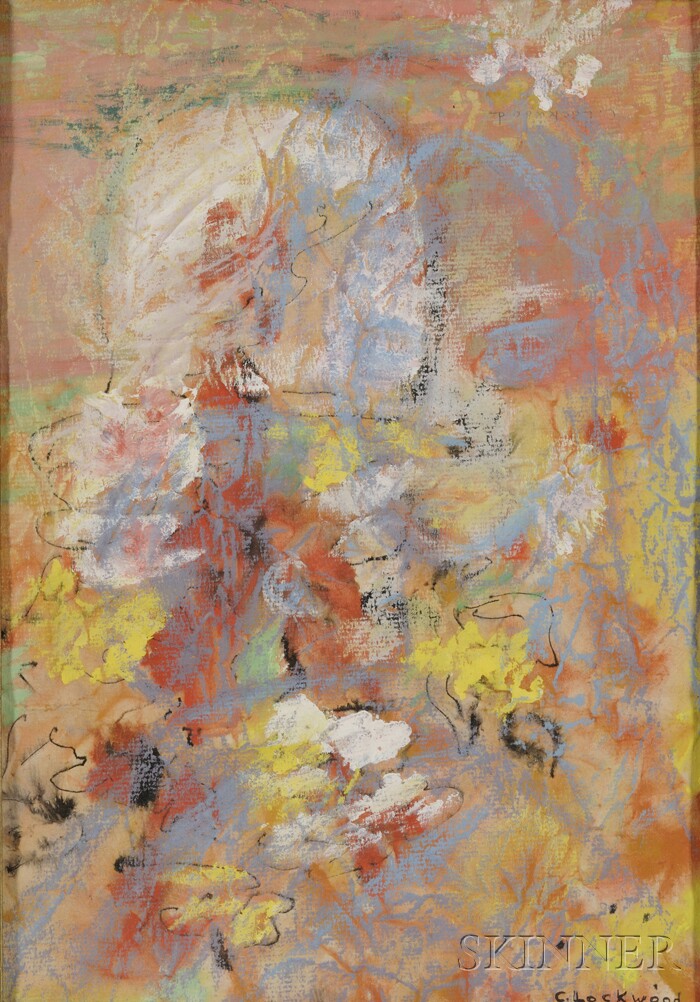 Appraisal: Charlotte E Lockwood American - Abstract Composition Signed C Lockwood