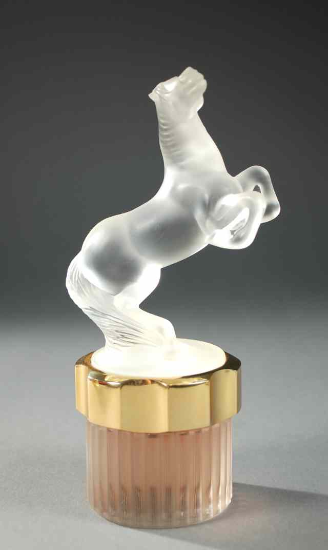 Appraisal: LALIQUE ''EQUUS'' MASCOTS COLLECTIONS PERFUM POUR HOMME the top having