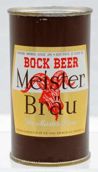 Appraisal: Meister Brau Bock Flat Top Beer Can - Very clean