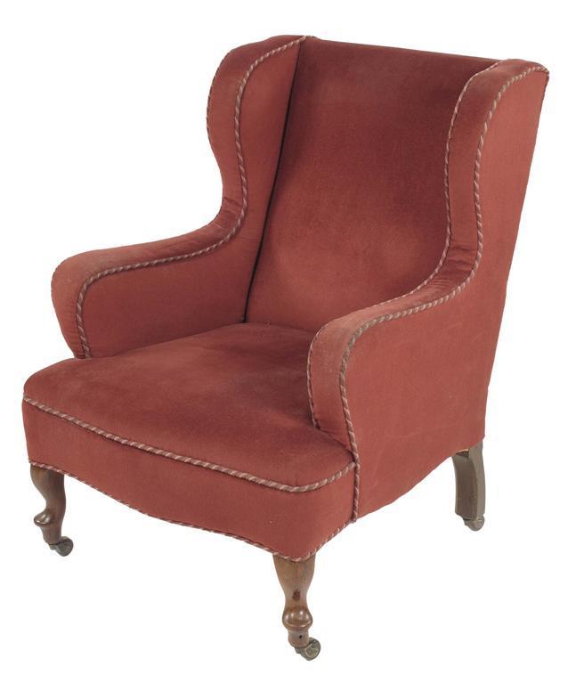 Appraisal: A late Victorian wing armchair