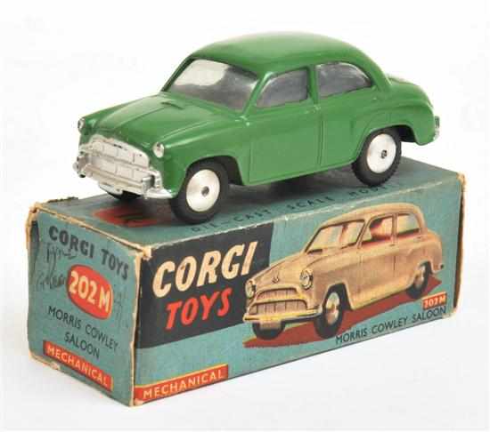 Appraisal: CORGI M MECHANICAL MORRIS COWLEY SALOON green black tyres spun