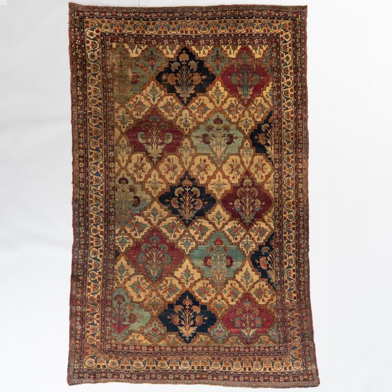 Appraisal: Lavar Kirman Carpet Southeast Persia Approximately ft in x ft