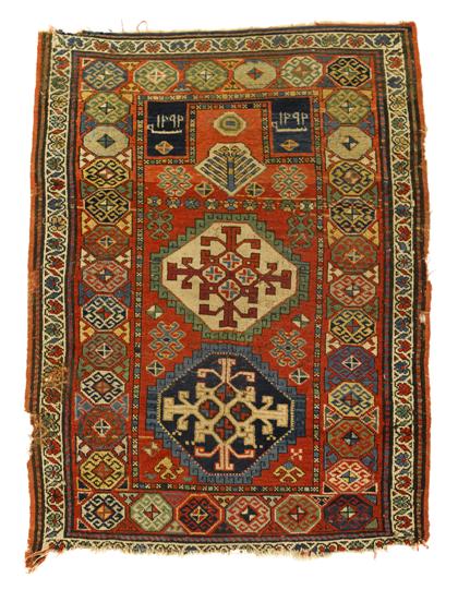 Appraisal: Three Caucasian rugscirca late th century