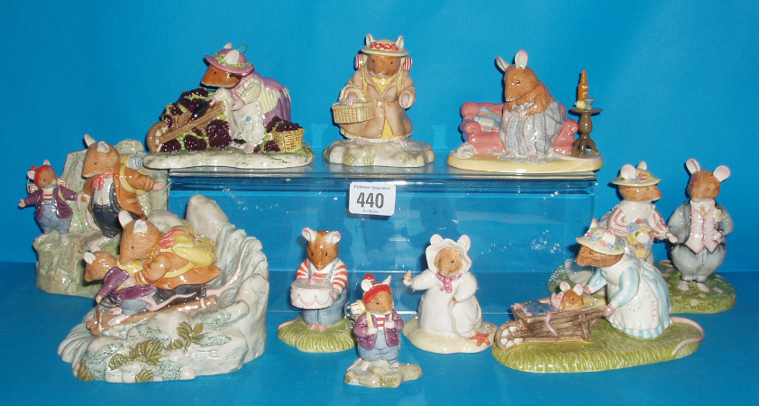 Appraisal: Collection Of Figures From The Brambly Hedge Series Lily Weaver