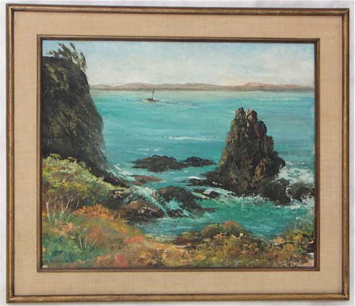 Appraisal: GEORGIANA SPRAGUE OIL ON ACADEMY BOARD Oregon th century active