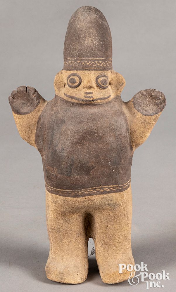 Appraisal: Ecuador Prehistoric Jamacoaque style figure Ecuadorian Chancay Prehistoric style Jamacoaque