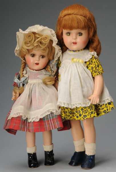 Appraisal: Lot of Madame Alexander Composition Dolls Description American Ca s