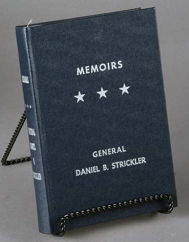 Appraisal: Memoirs by General Daniel B Strickler published Lieutenant General who