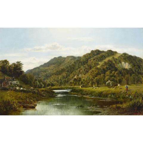 Appraisal: Alfred Augustus Glendening Sr - ON THE WYE British Oil