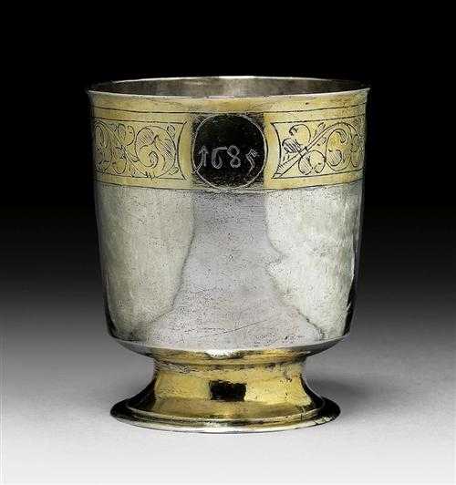 Appraisal: FOOTED BEAKER Probably Frankfurt st half of the th century