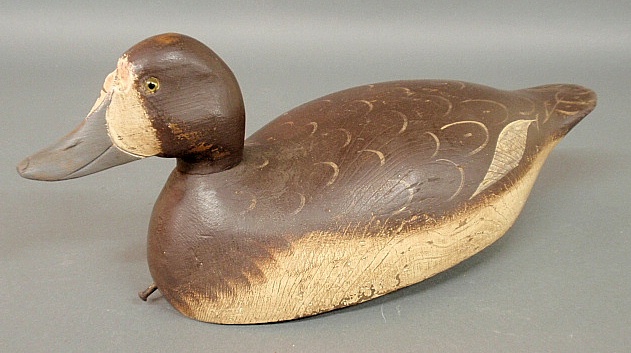 Appraisal: - Mason paint decorated Blue Bill duck decoy premium grade