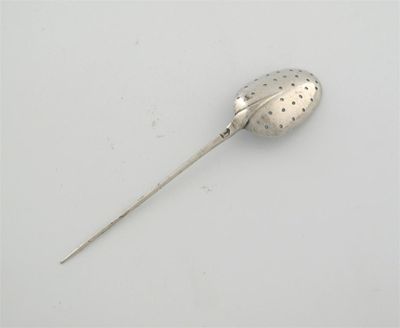 Appraisal: A George I II mote spoon small with a tapering