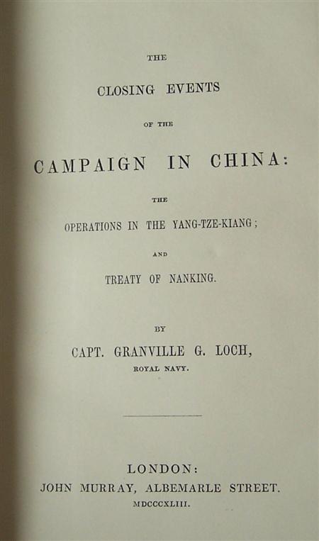 Appraisal: Loch Captain Granville G The closing events of the campaign