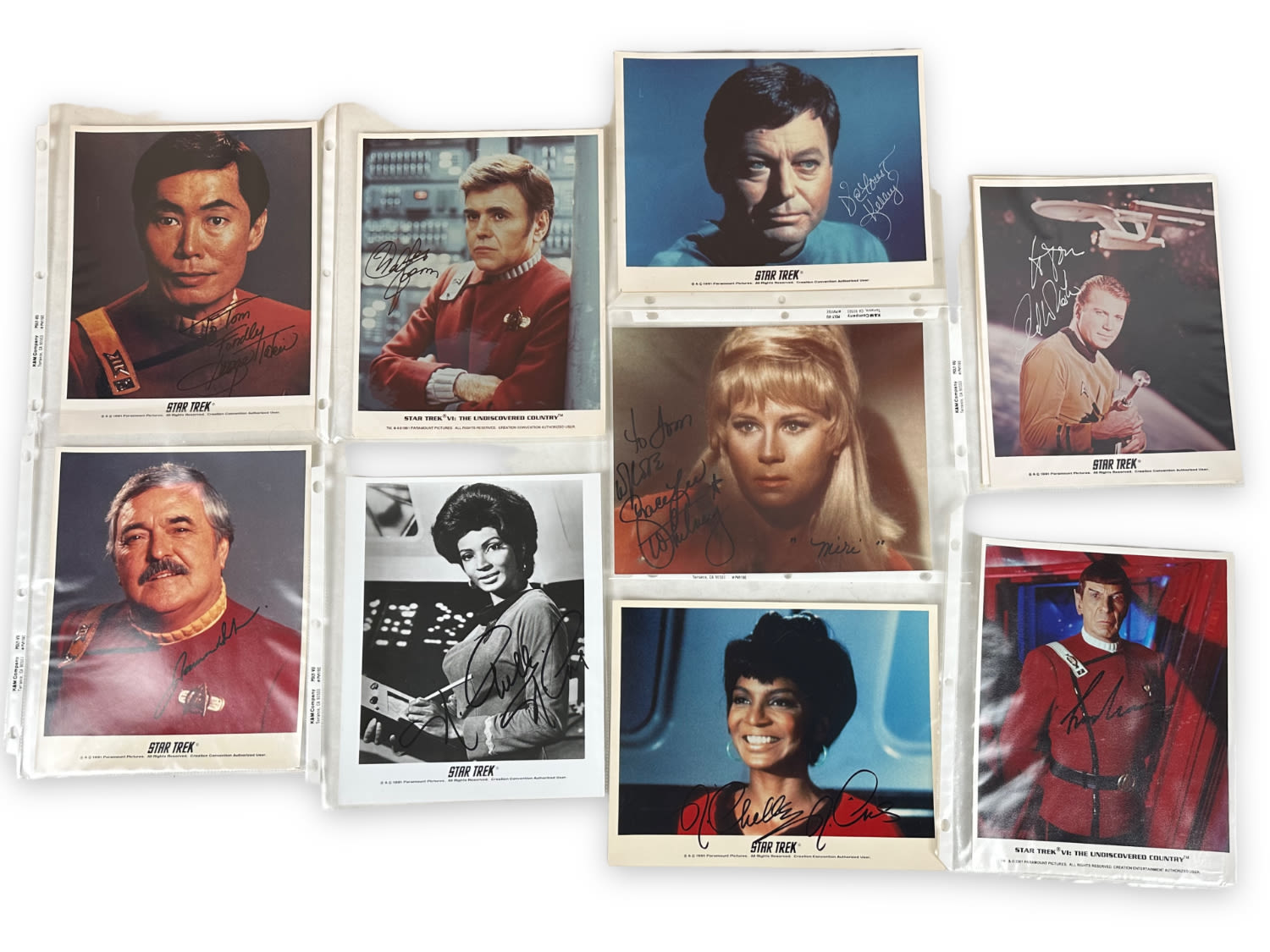 Appraisal: Rare Collection Of Star Trek Autographed PhotosOver Autographed Star Trek