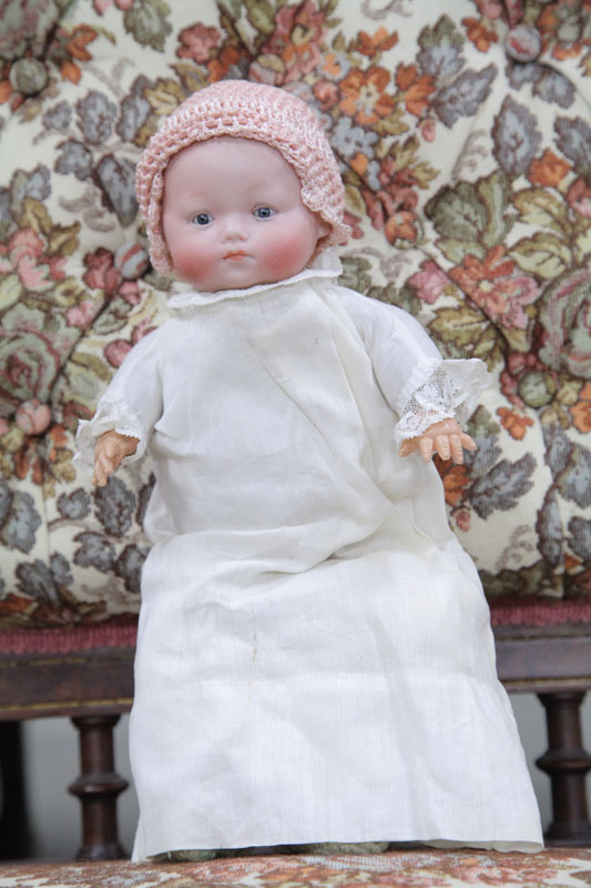 Appraisal: STEINER BISQUE HEAD BABY DOLL German early th century Head