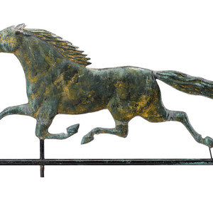 Appraisal: A Molded Copper Dexter Horse Weathervane th Century retains a