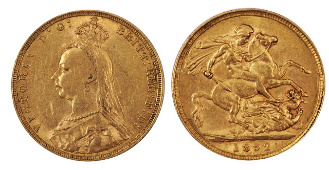 Appraisal: A GB SOVEREIGN VF