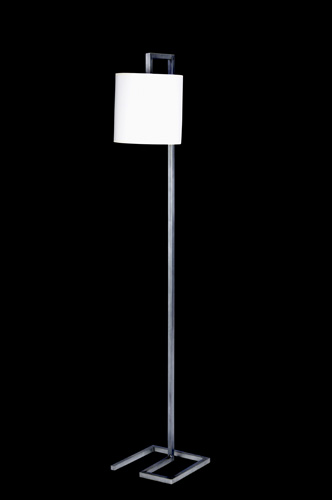 Appraisal: DONALD DESKEY Aluminum floor lamp with single socket and paper