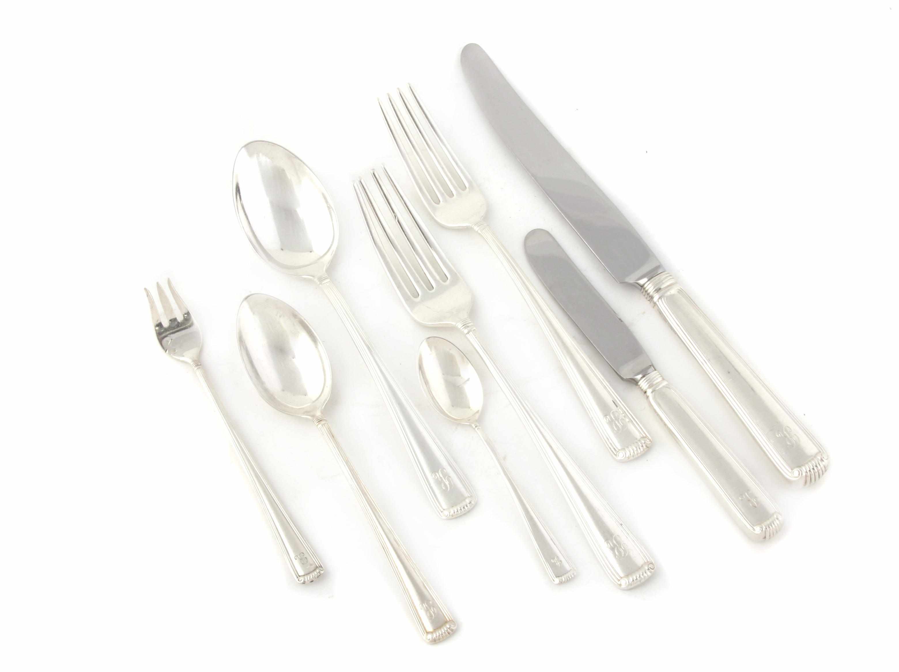 Appraisal: An American sterling silver part flatware service for eighteen R