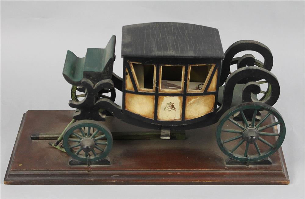 Appraisal: STAGECOACH CARRIAGE TH C MODEL REPRODUCTION BY SCULPTOR MICHAEL GARMAN