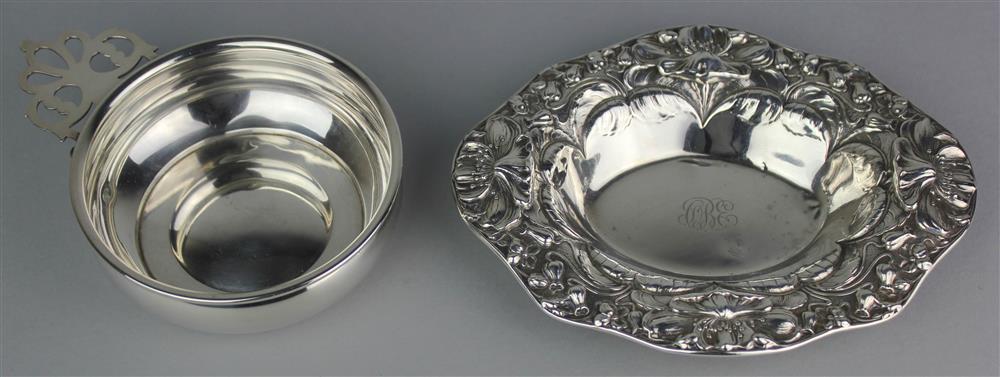 Appraisal: TWO AMERICAN SILVER DISHES the first Gorham date code for