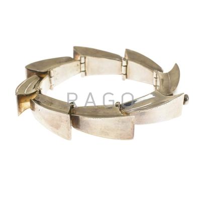 Appraisal: ANTONIO PINEDA - Sterling silver bracelet Taxco Mexico s Stamped