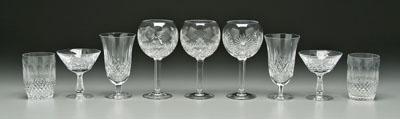 Appraisal: pieces Waterford crystal four patterns -- - in tumblers --