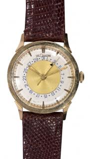 Appraisal: Le Coultre Date k yellow gold wristwatch circa Le Coultre