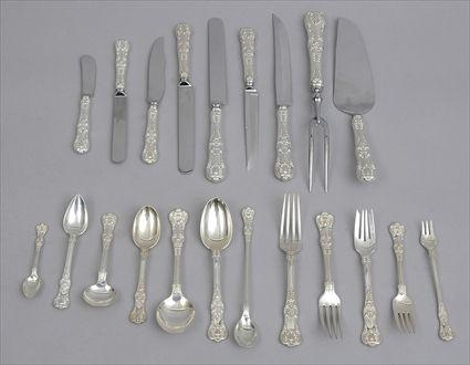 Appraisal: TIFFANY AND CO SILVER EXTENSIVE FLATWARE SERVICE IN THE ENGLISH