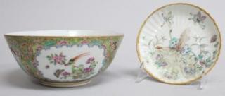 Appraisal: Small Group of Chinese Porcelain Items Comprising an enameled plate