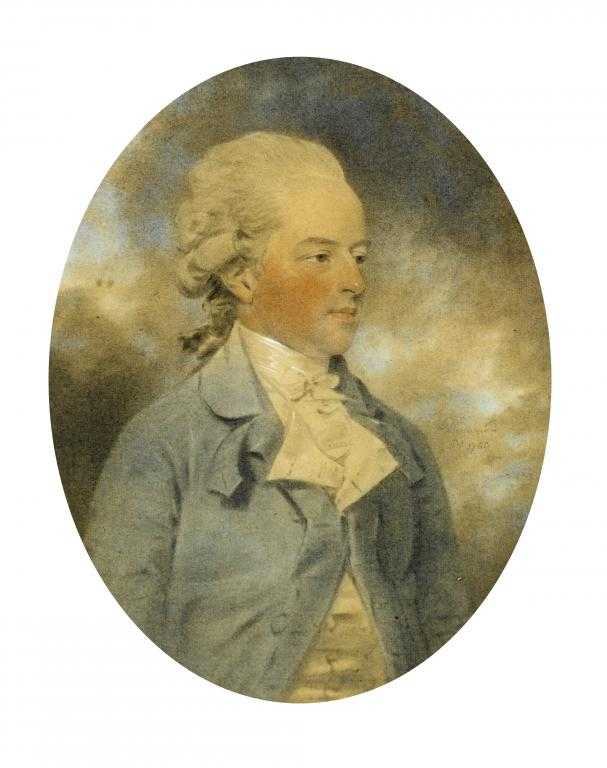 Appraisal: JOHN DOWNMAN ARA - PORTRAIT OF HENRY DARELL OF CALEHILL