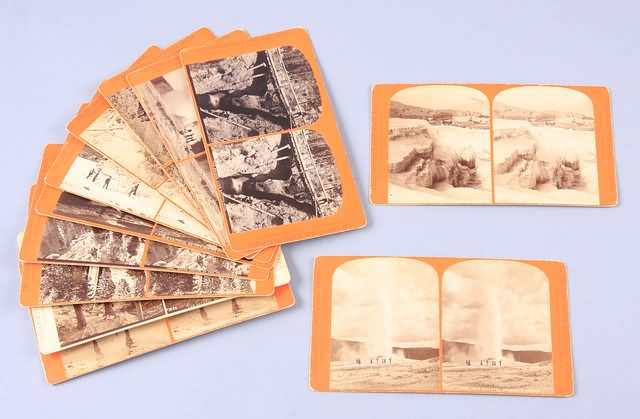 Appraisal: Grouping of Stereoviews From the Yellowstone National Park series by