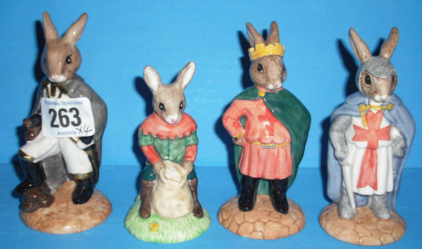 Appraisal: Royal Doulton Bunnykins Figures Sheriff of Nottingham DB Will Scarlet