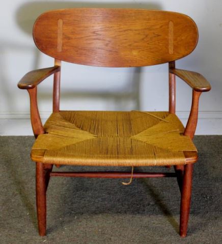 Appraisal: Midcentury Hans Wegner Oak Arm Chair Designed by Hans Wegner