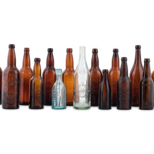 Appraisal: Fifteen Cincinnati Brewery and Mineral Water Bottles Late th Early