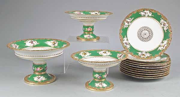 Appraisal: A Fine and Rare Paris Porcelain Dessert Service mid- th