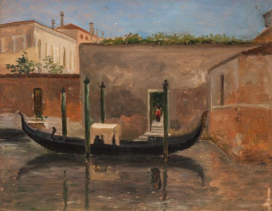 Appraisal: Sale Lot Rudolf Carl Mueller German American - Gondola Venice