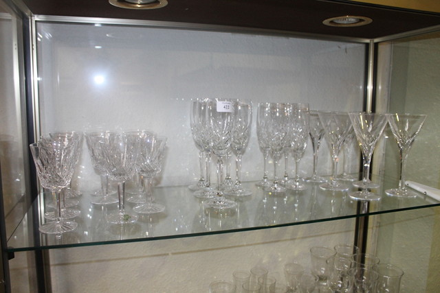 Appraisal: A COLLECTION OF WATERFORD AND OTHER GLASSWARE including six champagne